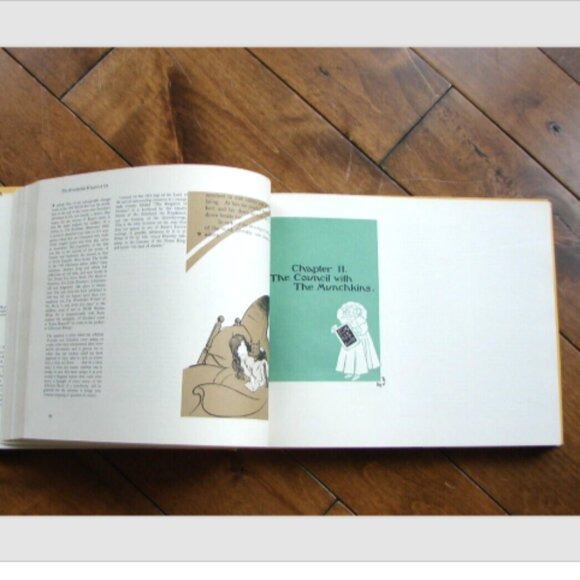 Vintage Wizard of Oz Hardcover Book Frank L Baum The Annotated First Edition DJ - Picture 8 of 16